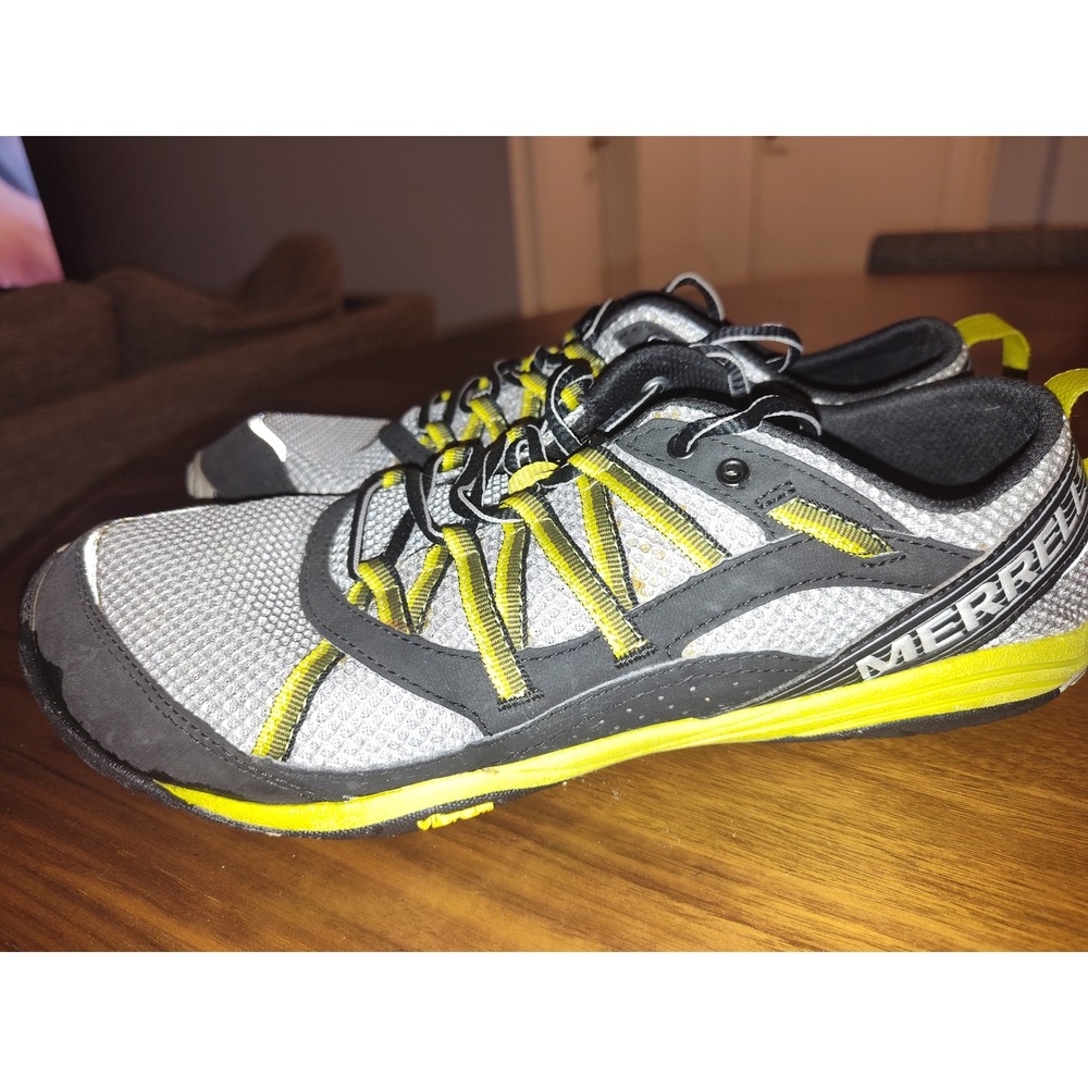Merrell Road Glove Barefoot Running Shoes Mens 10 Black Light Firefly J39395